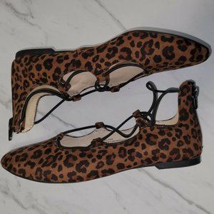 Girl's Cat & Jack Leopard Ballet Flats Size 4